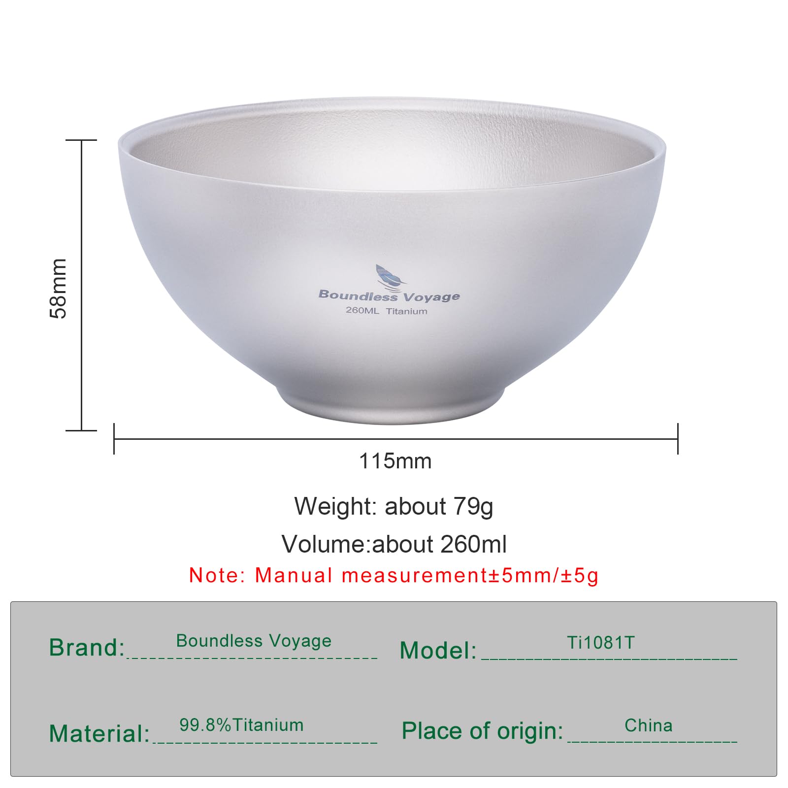 iBasingo bowl side view highlighting lightweight travel essential