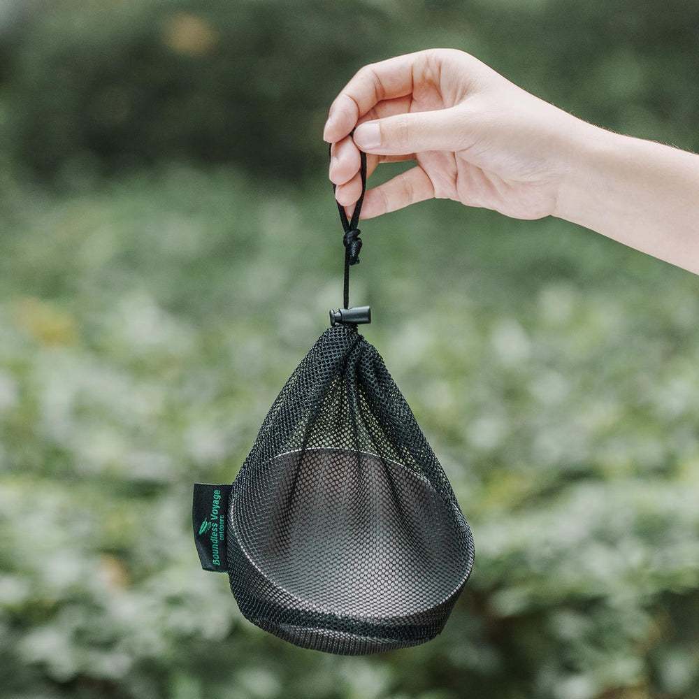iBasingo bowl with storage bag highlights portability