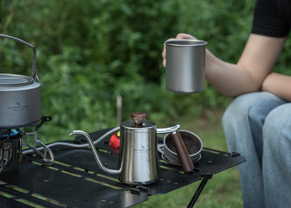 iBasingo giftable titanium kettle with sleek finish