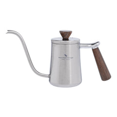 iBasingo 300ml titanium gooseneck kettle; side view highlighting precise pour control