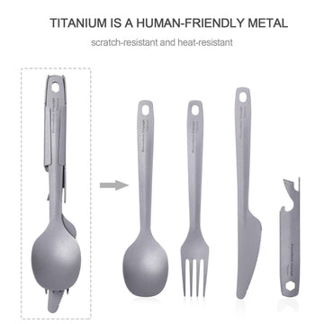 iBasingo 4-in-1 bottle opener integrated with cutlery for streamlined packing