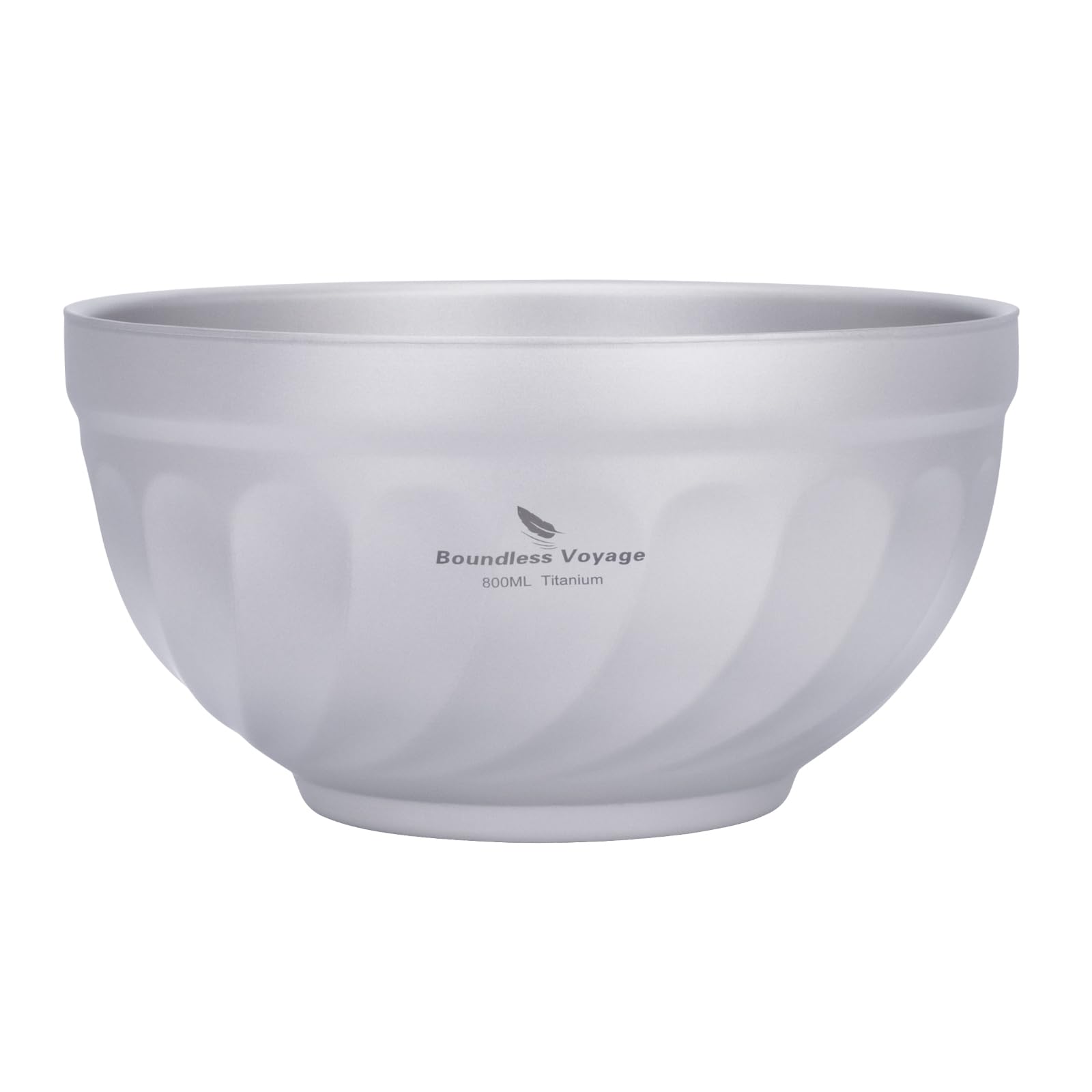 iBasingo 800ml titanium bowl double-wall insulation for portable meals