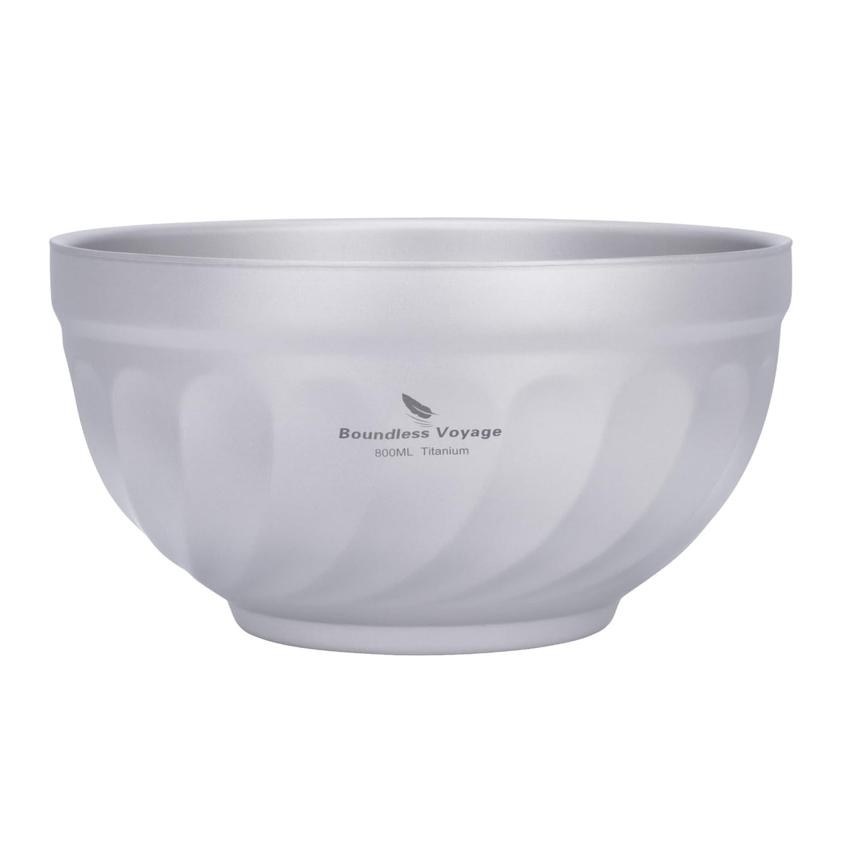 iBasingo 800ml titanium bowl double-wall insulation for portable meals