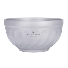 iBasingo 800ml titanium bowl double-wall insulation for portable meals