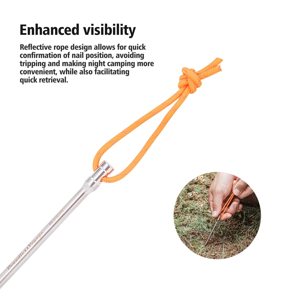 iBasingo anti corrosion titanium stake withstands moisture