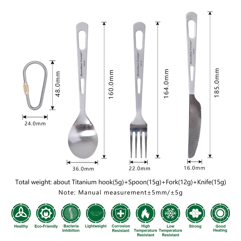 iBasingo titanium knife, lightweight for trail snacks.