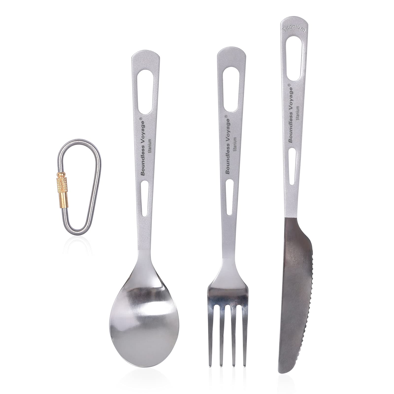 iBasingo titanium spoon, ultralight for camping meals.