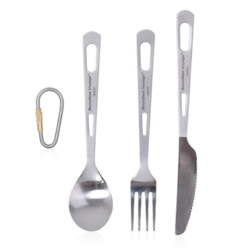 iBasingo titanium spoon, ultralight for camping meals.