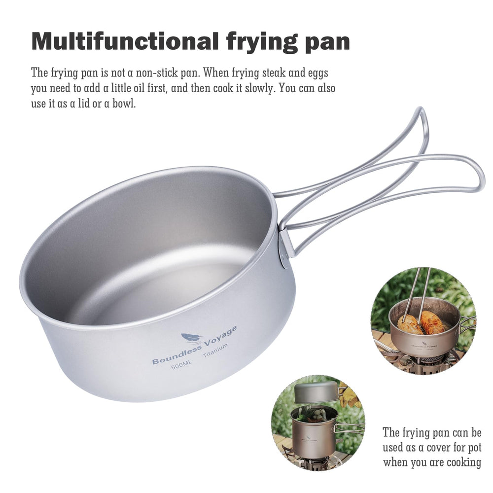 iBasingo cookset foldable handles close-up for easy packing