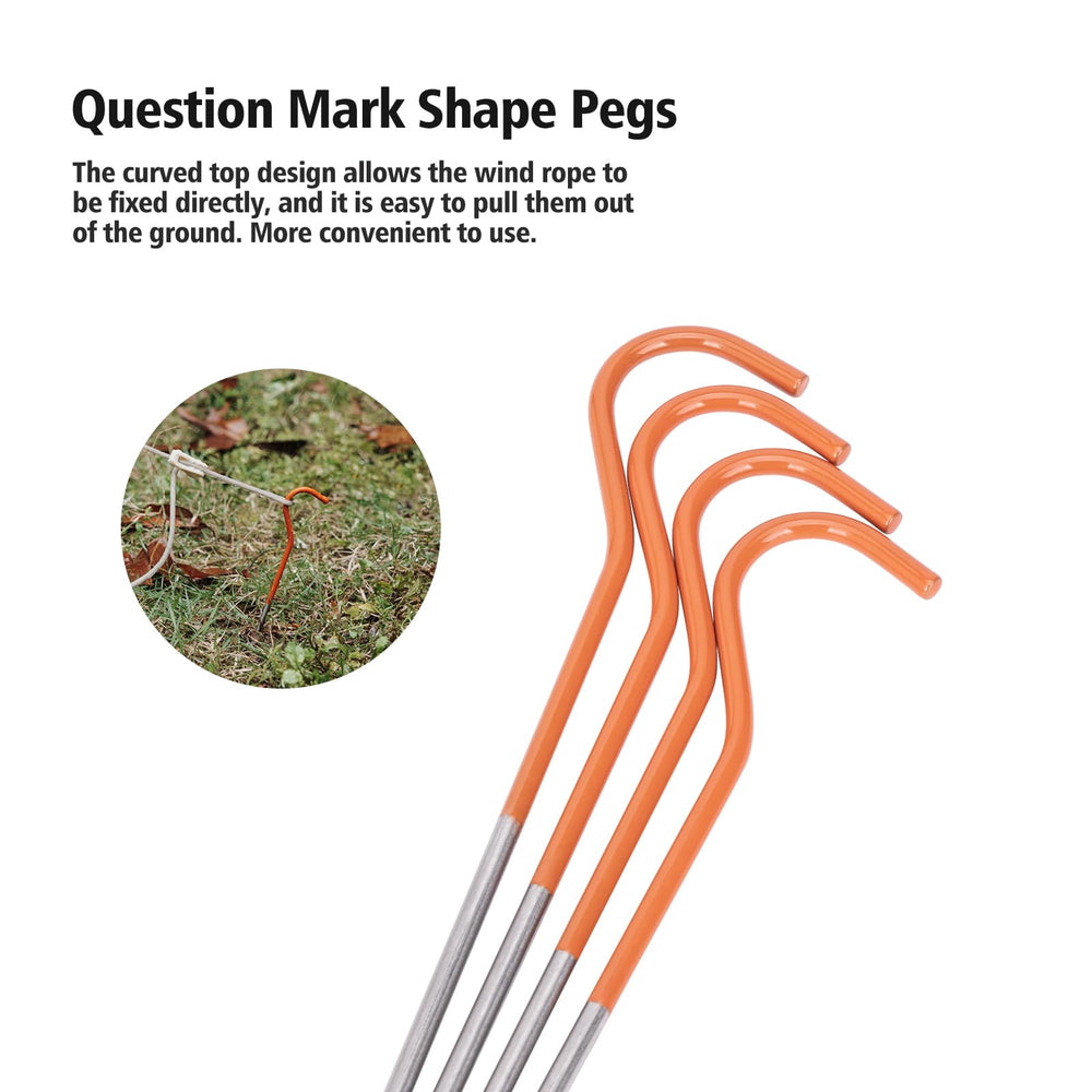 iBasingo easy-insertion titanium peg enables fast tent setup