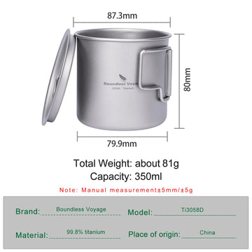 iBasingo foldable-handle camping mug shown for compact storage and easy gripping.