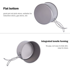 iBasingo camping set with folding handle saves space in pack