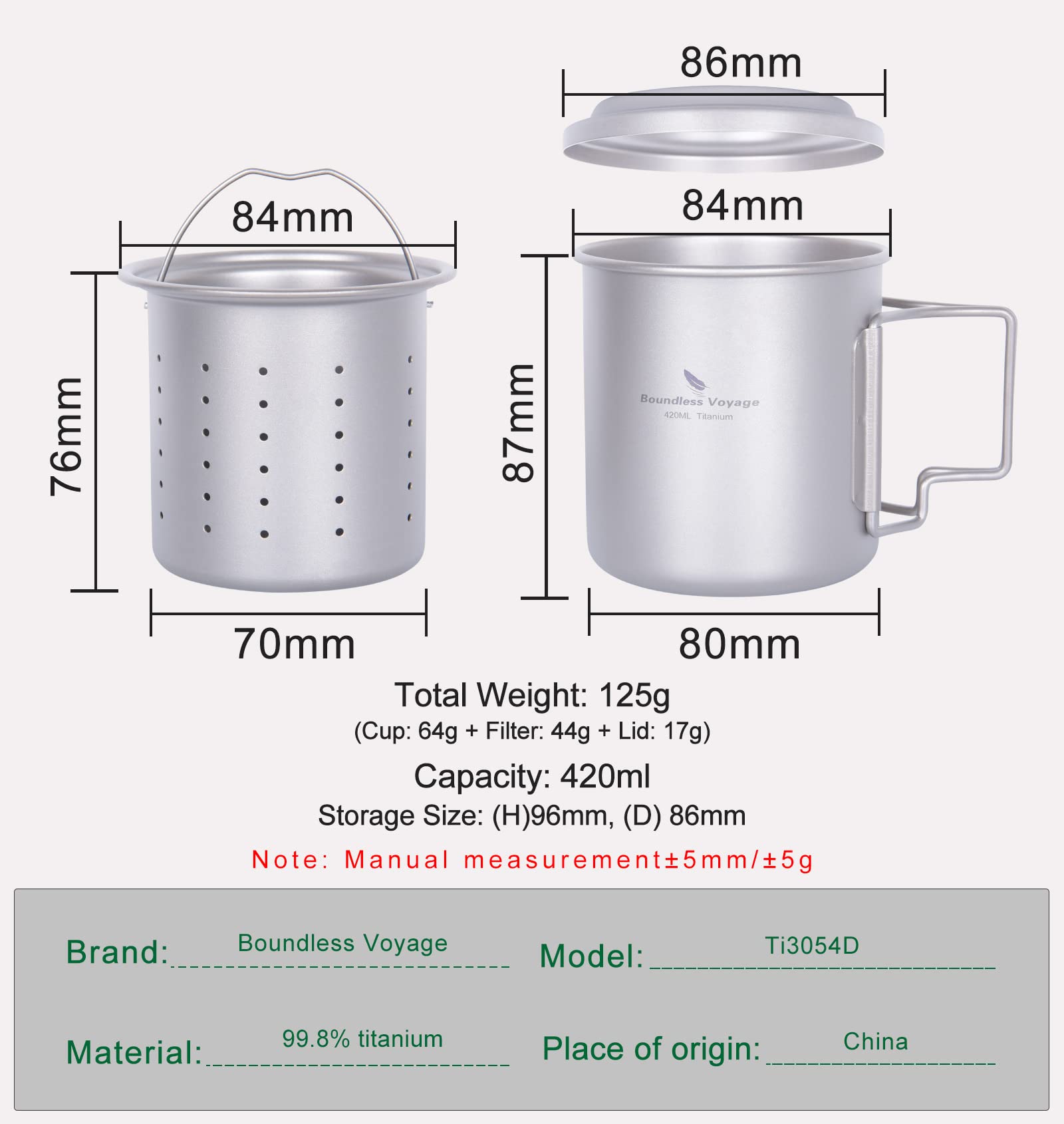 iBasingo folding-handle tea cup enables compact packing