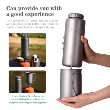 iBasingo bottle with internal thread and silicone seal to prevent leaks