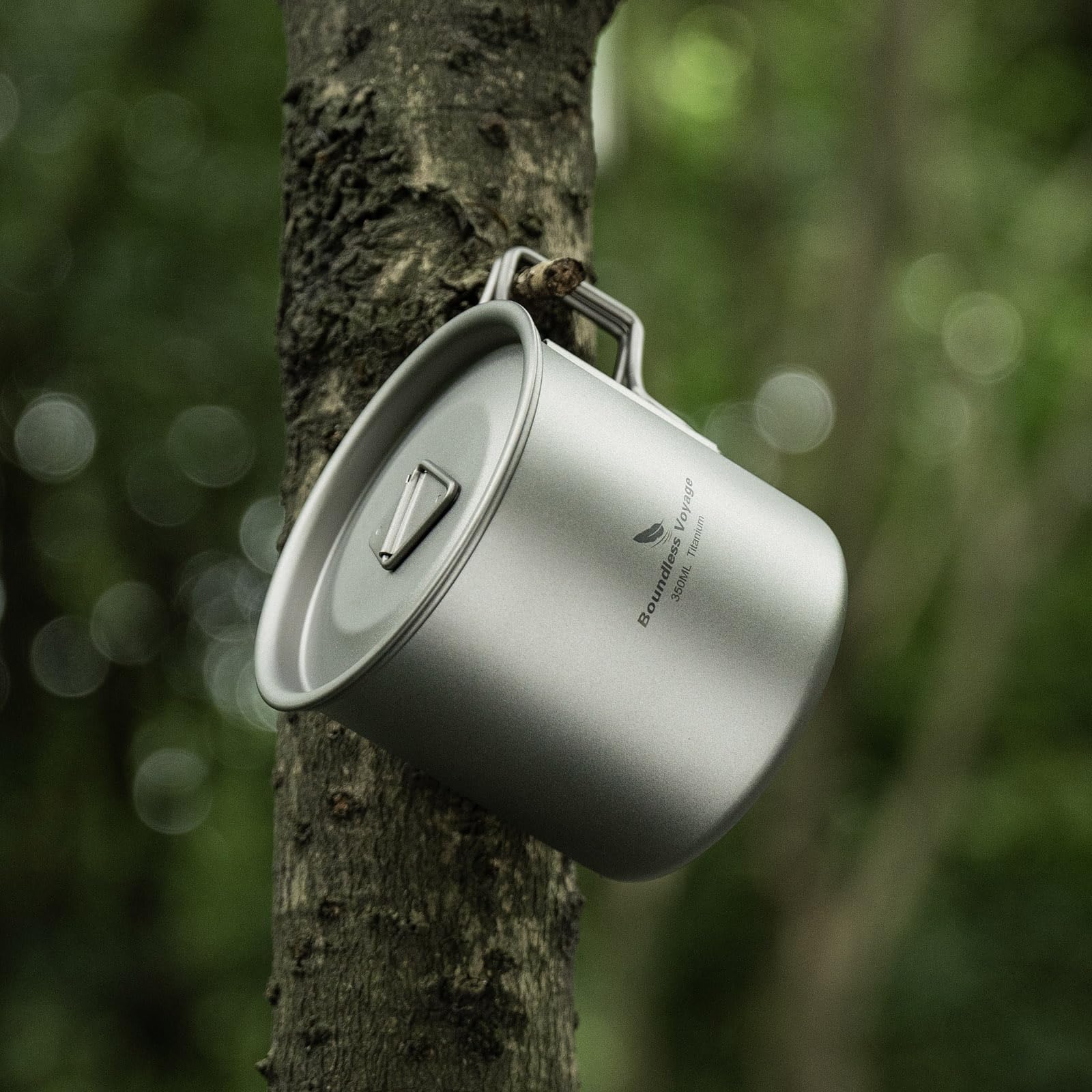 iBasingo outdoor camping setup featuring the cup as versatile drinkware.