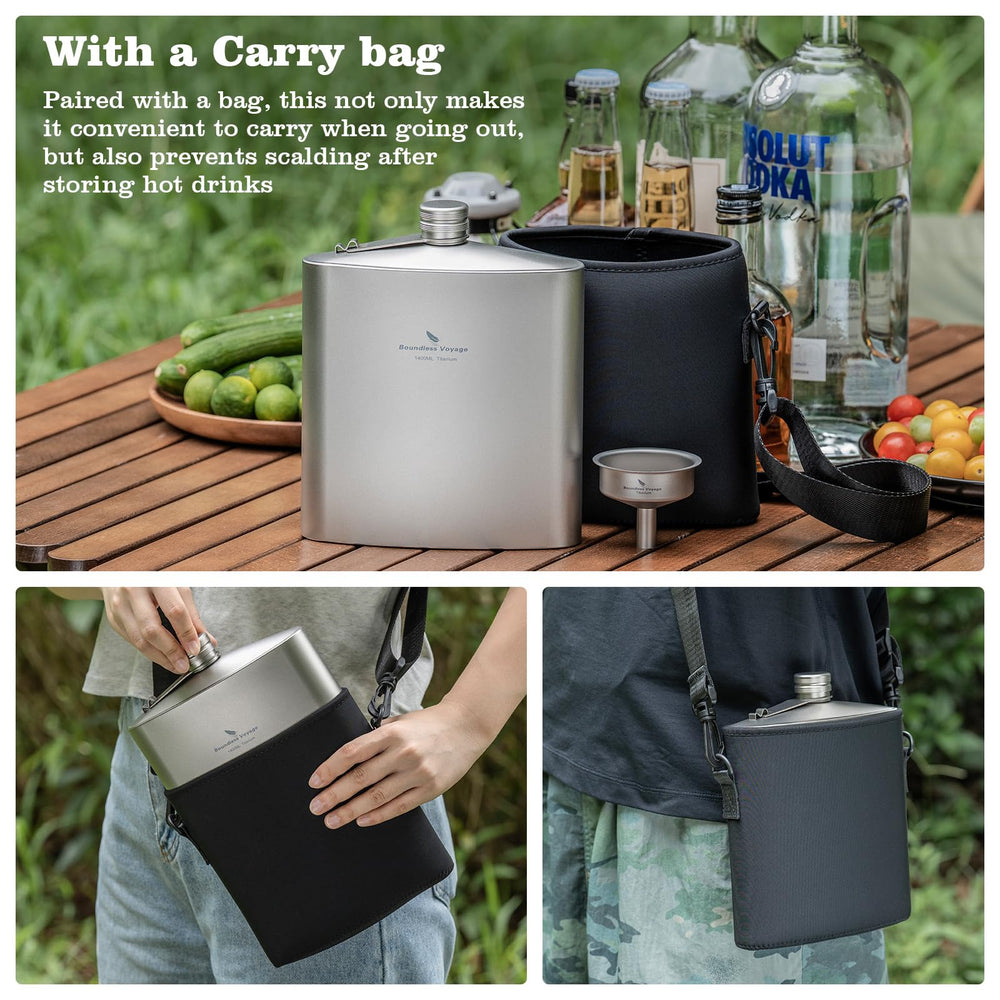 iBasingo Pure titanium funnel included for mess-free refills.