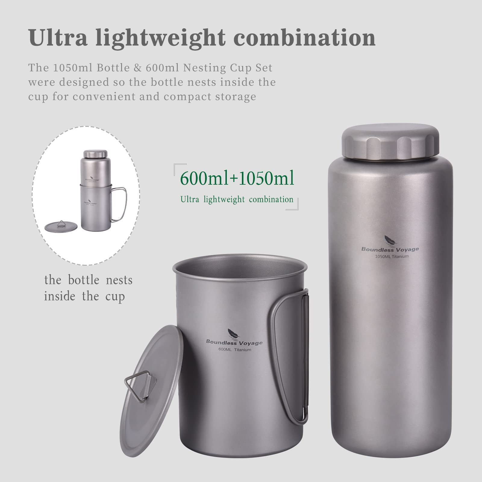 iBasingo single-layer titanium ware emphasizing durability and flame readiness