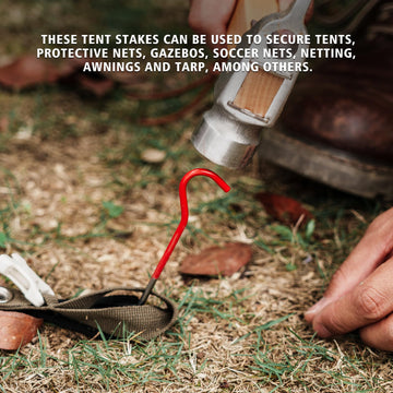 iBasingo sturdy titanium alloy stake with deformation resistance