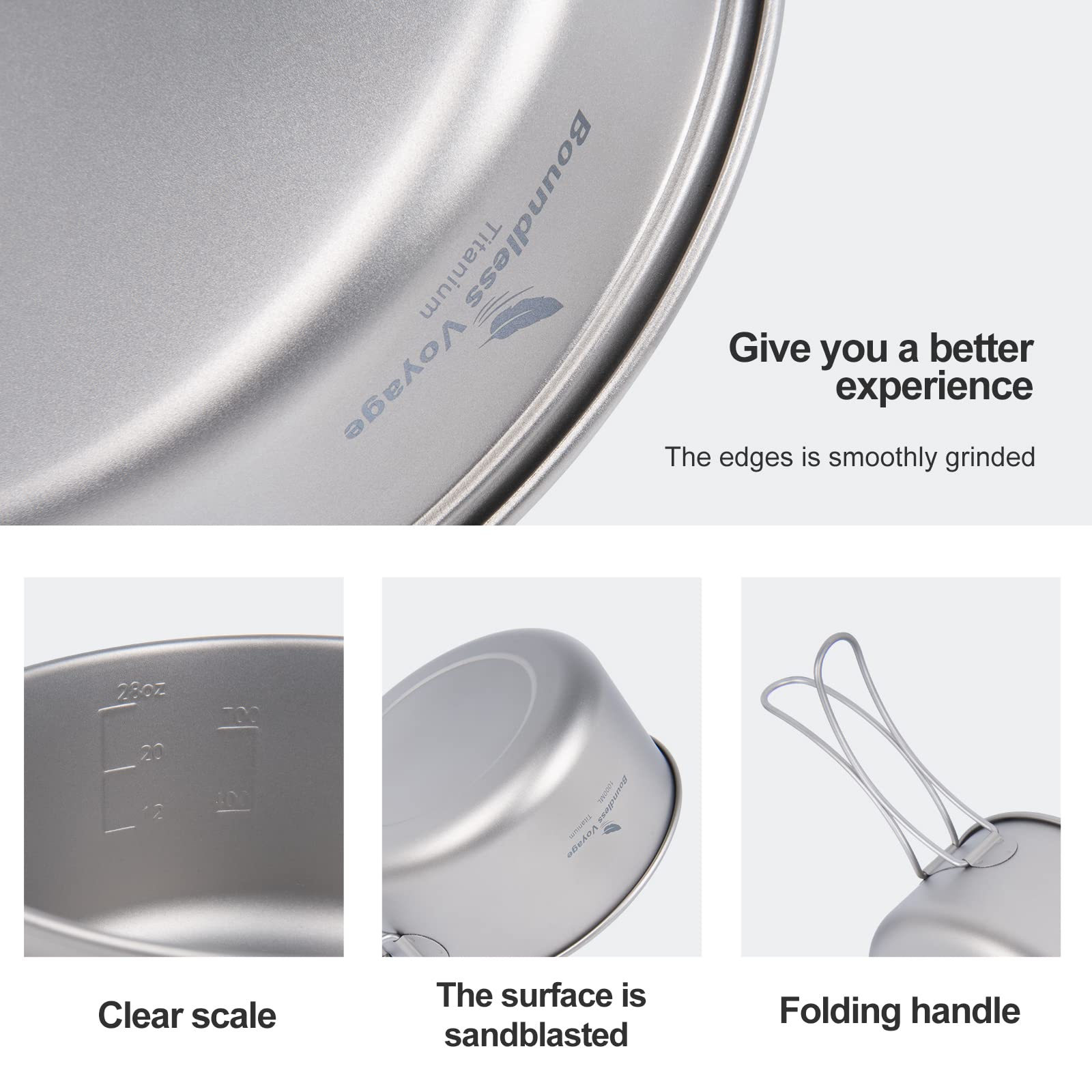 iBasingo TA1 titanium construction ensures durable, corrosion-resistant cooking gear.