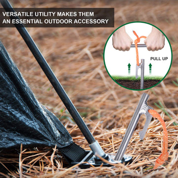 iBasingo tent stake pack six keeps your kit organized