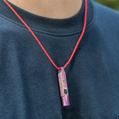 iBasingo Ti9015O heat-anodized purple for easy identification during activities.