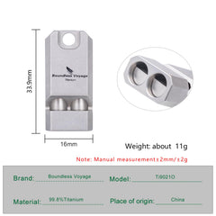 iBasingo Ti9021O whistle emits 120 dB for far-reaching alerts