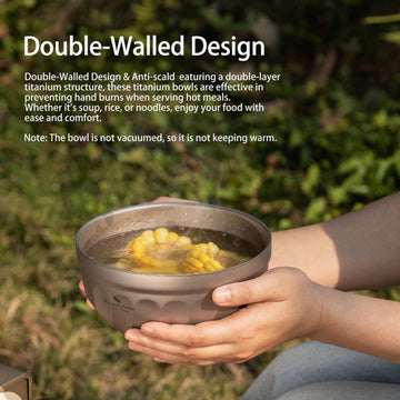 iBasingo embossed magnolia texture on titanium bowl adds grip and style