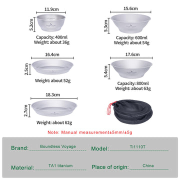 Ibasingo ultralight dinnerware in titanium highlights durability and easy packing.