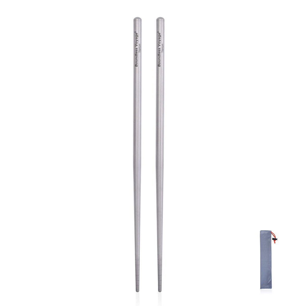 iBasingo titanium chopsticks anti-slip grip for secure noodles on the go