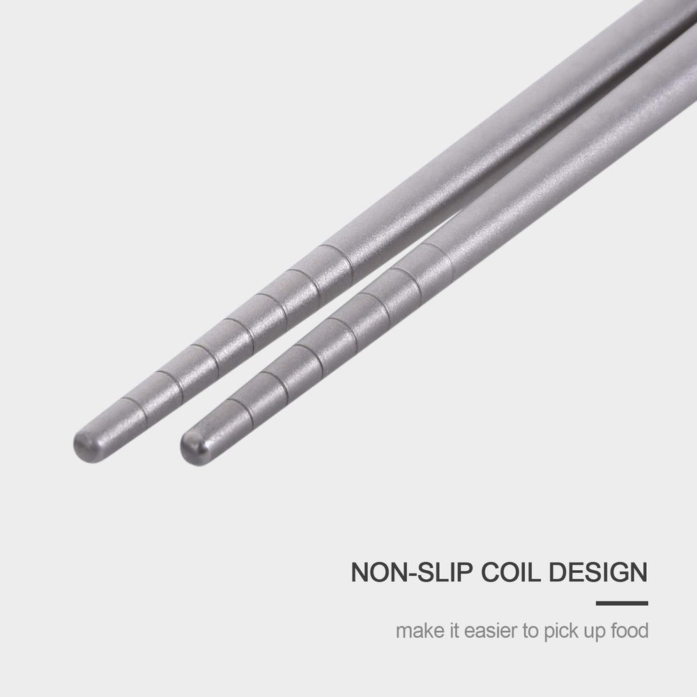 iBasingo titanium chopsticks dishwasher-safe for quick cleanup