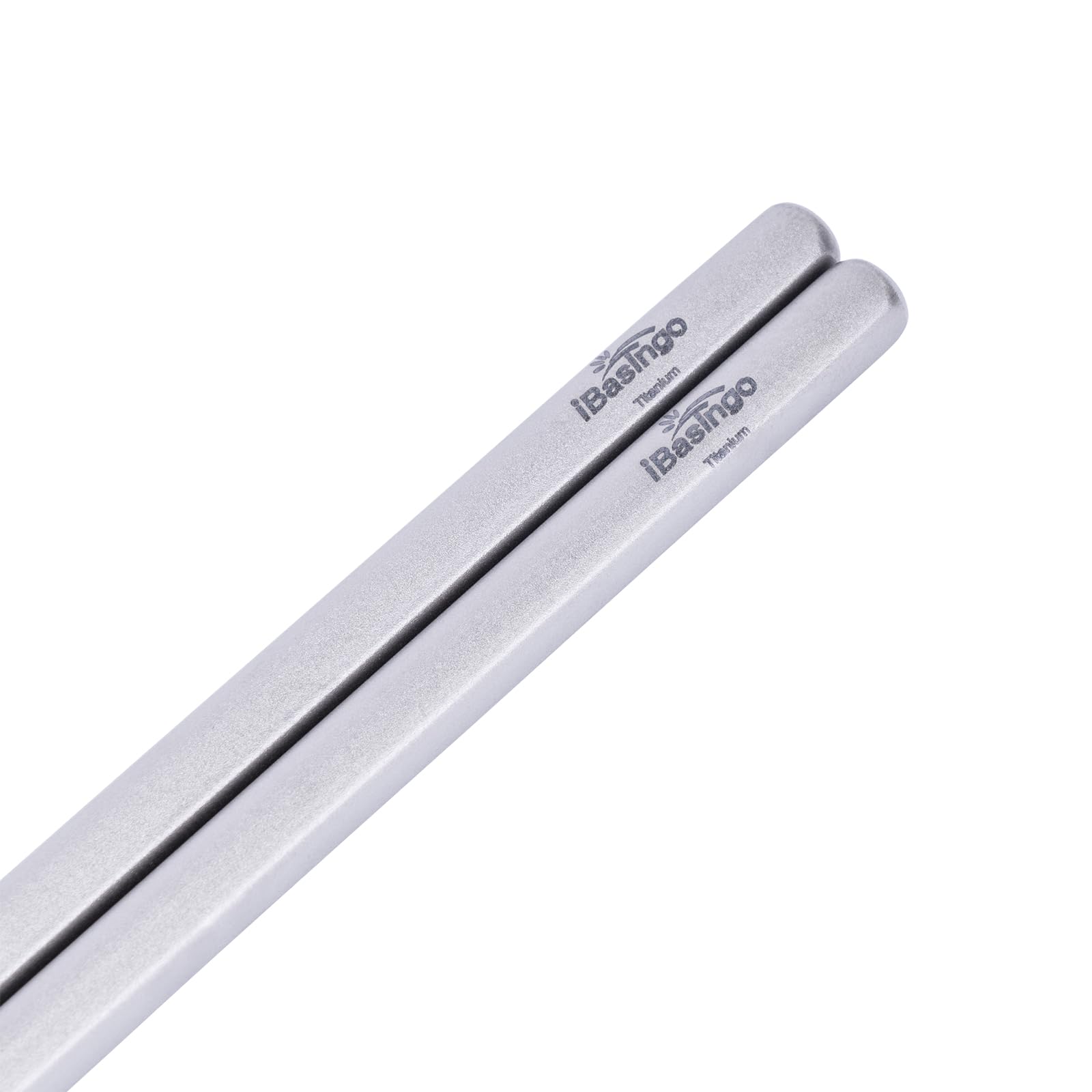 iBasingo titanium chopsticks with storage bag for convenient camping and travel