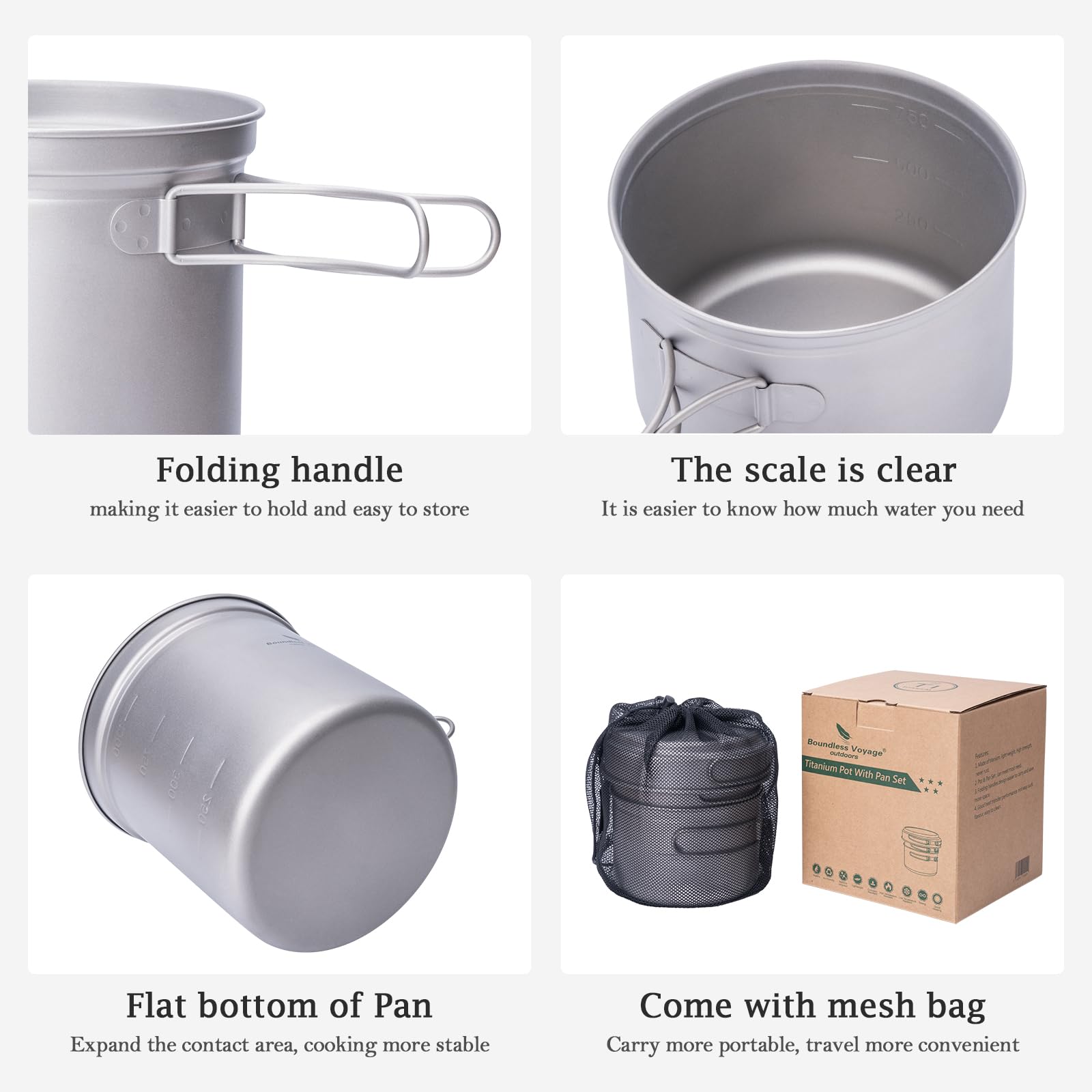iBasingo titanium 500ml pan serves as fry pan or lid.