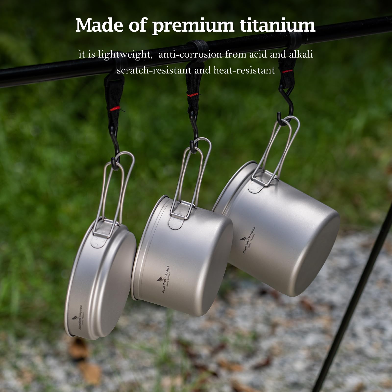 iBasingo titanium cookware-multiuse suited for camping and home.