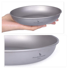 iBasingo ultralight titanium pan weighing 54g for backpacker packing