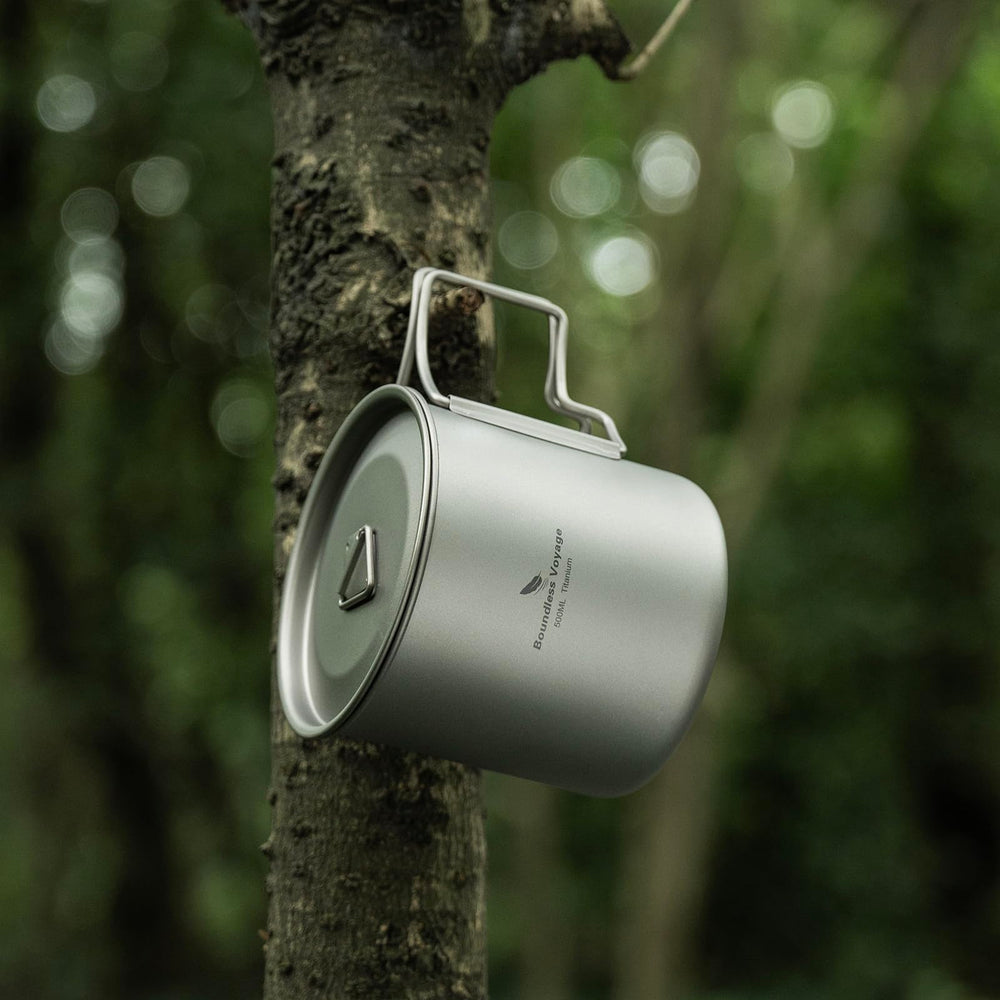 Durable bottom design of iBasingo titanium cup for stable placement.