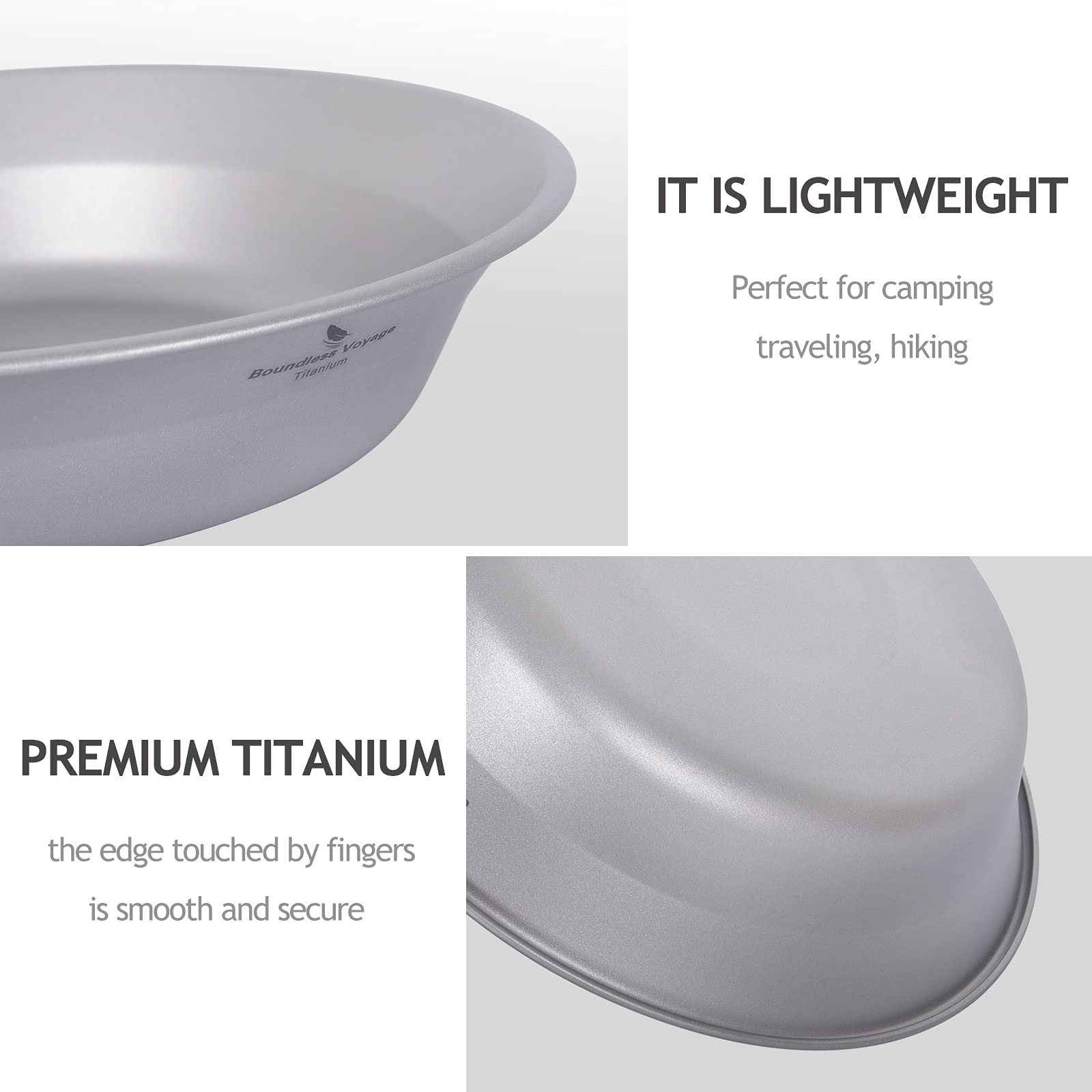 iBasingo titanium dishware resists odors for fresh meals outdoors