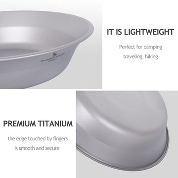 iBasingo titanium dishware resists odors for fresh meals outdoors