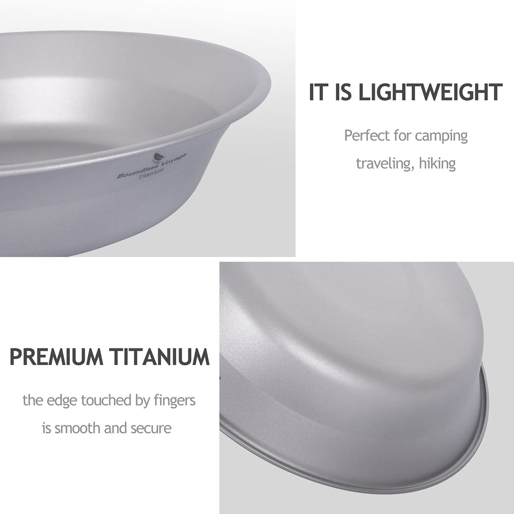iBasingo titanium dishware resists odors for fresh meals outdoors