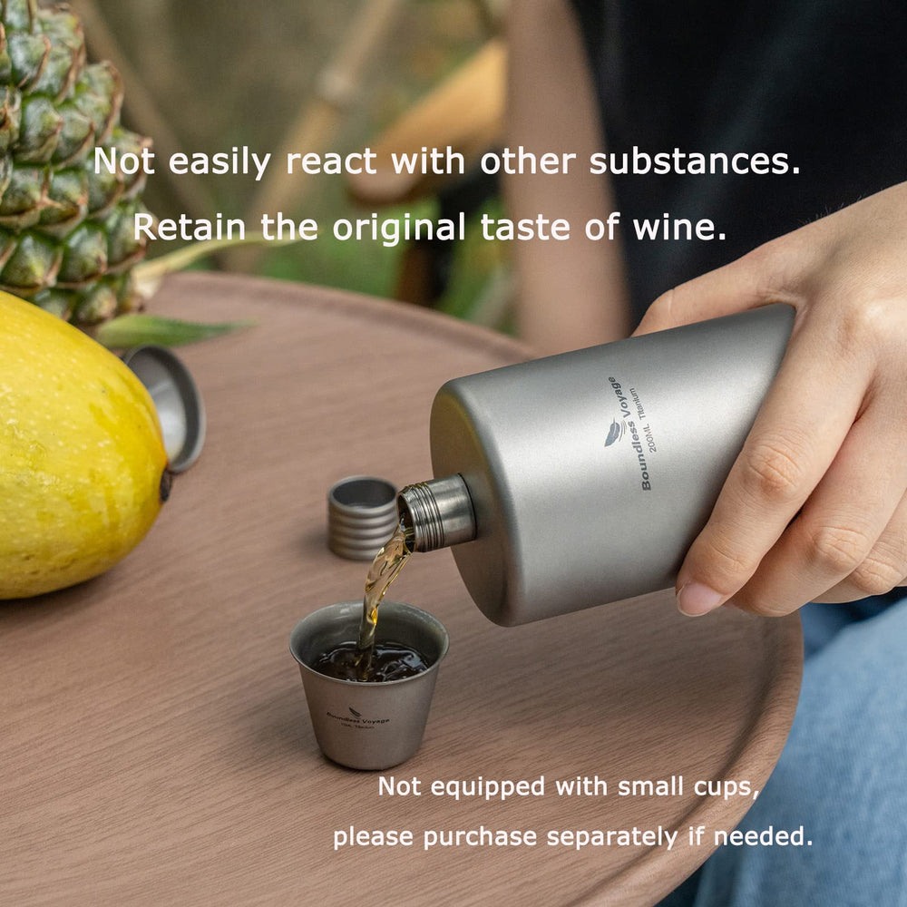 iBasingo titanium flagon preserves beverage flavor without aftertaste