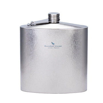 iBasingo titanium flask with rugged matte finish for outdoor durability