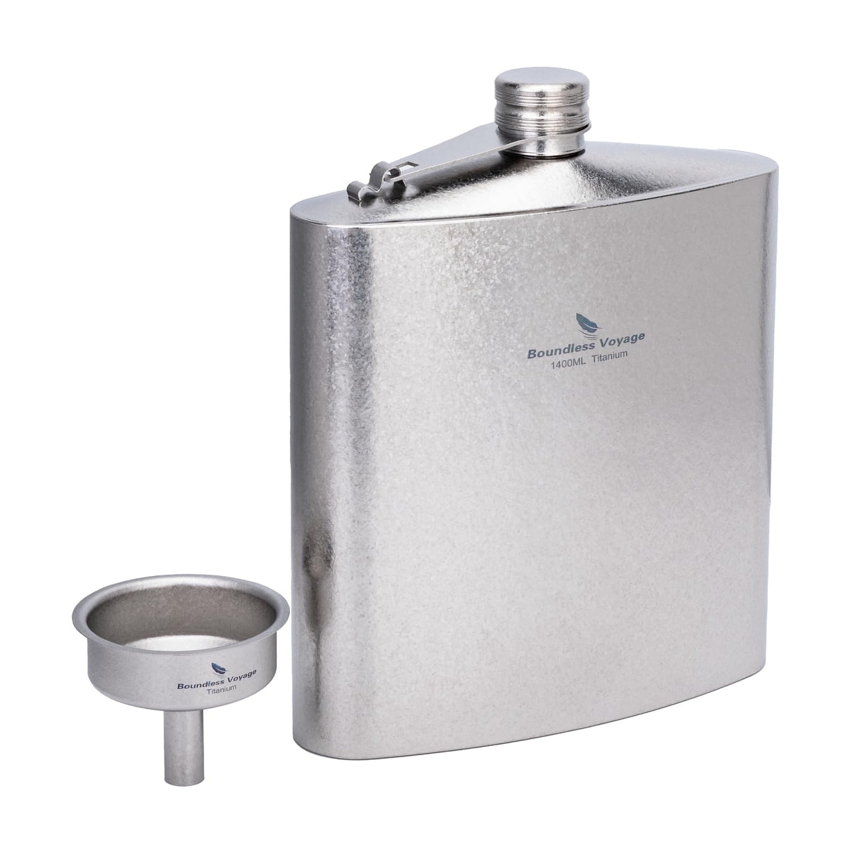 iBasingo titanium flask open flame boil capability for camping and cooking