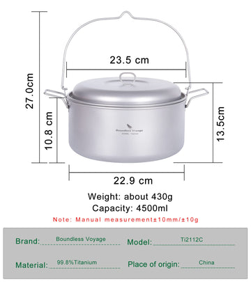 ibasingo vented titanium lid supports steam drainage