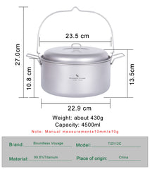 ibasingo vented titanium lid supports steam drainage