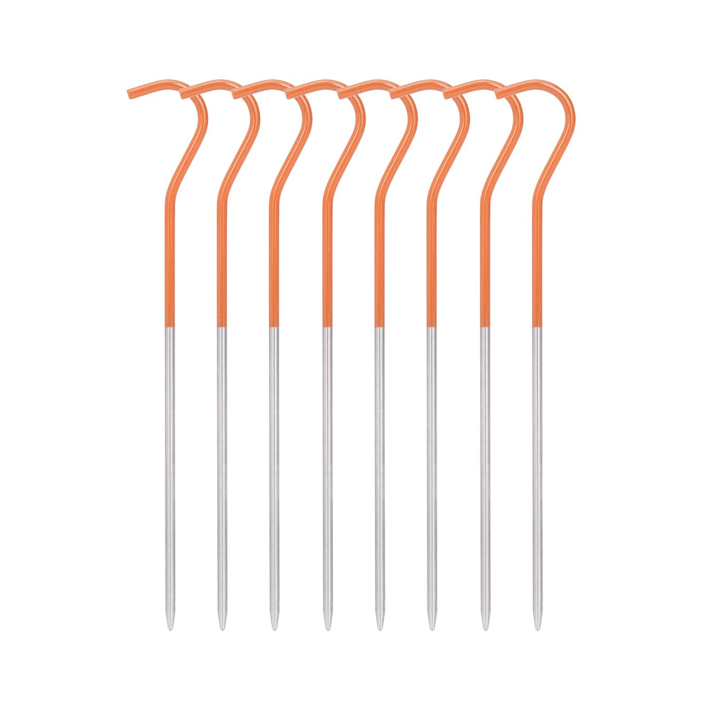 iBasingo titanium peg 8pc top view for reliable anchoring