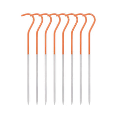 iBasingo titanium peg 8pc top view for reliable anchoring