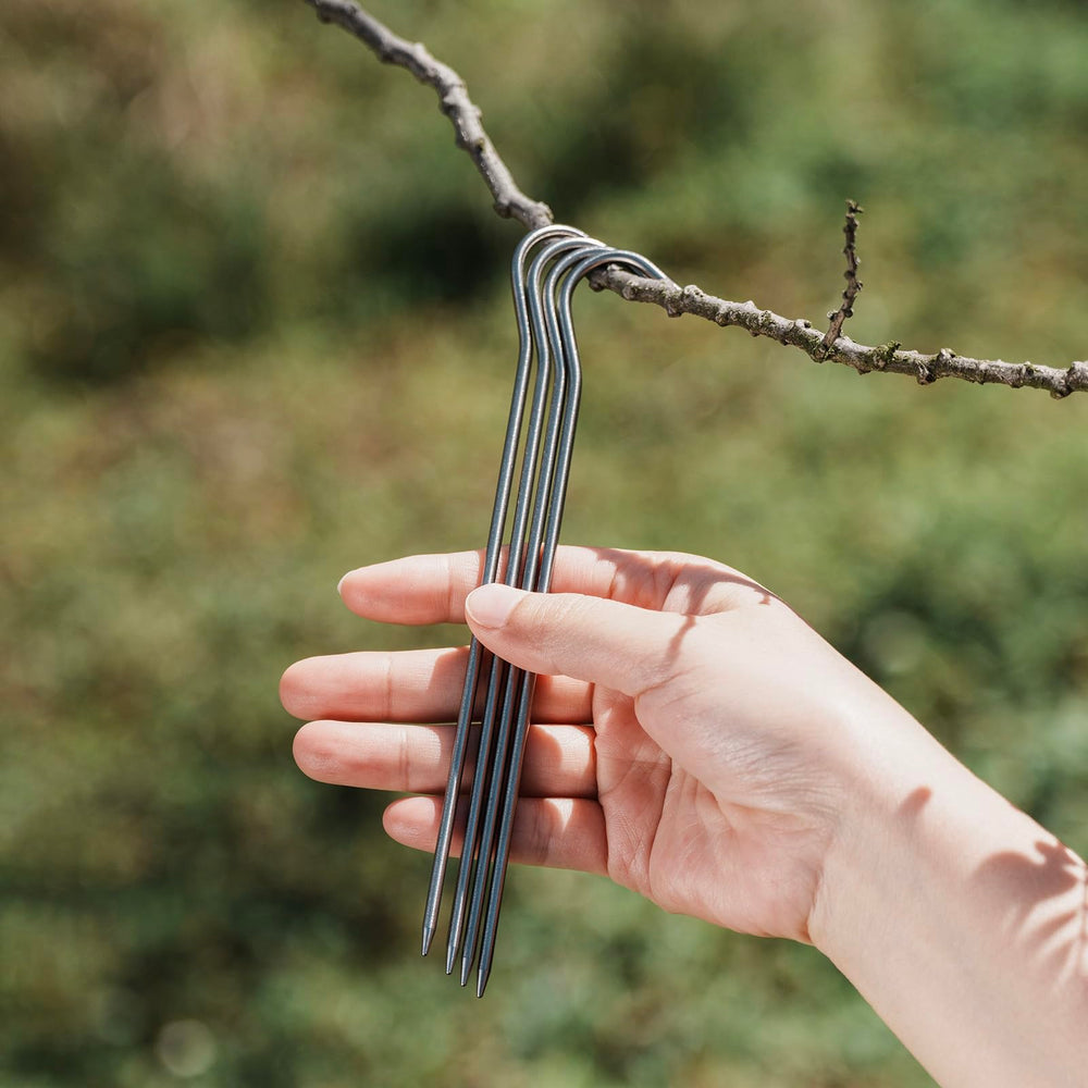 iBasingo titanium alloy stake resists corrosion for outdoor use