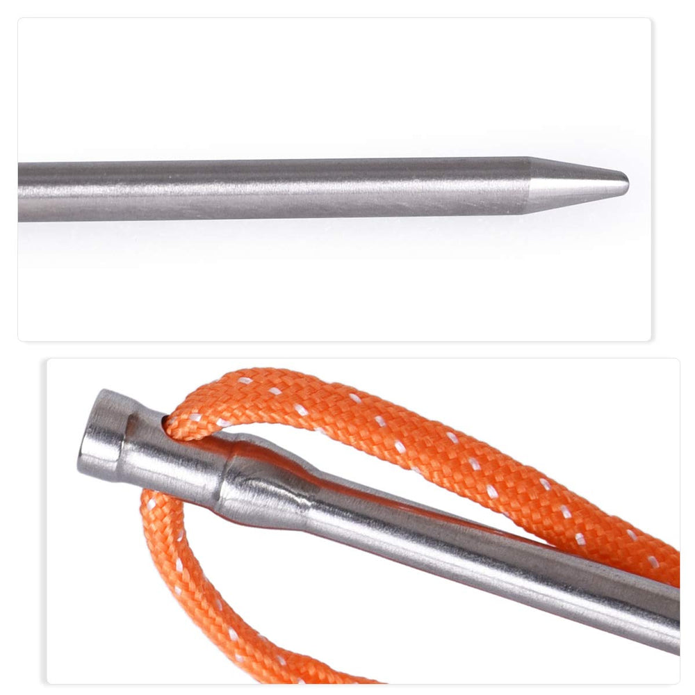 iBasingo titanium peg ground penetration for reliable grip