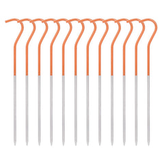 iBasingo titanium peg orange 15cm provides strong hold for tents