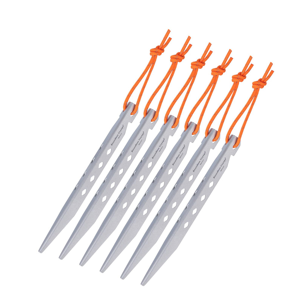 iBasingo titanium pegs 165mm in V-shape for soft ground hold