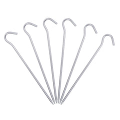 iBasingo titanium peg 20cm top view shows durable, rust-free stake for tents